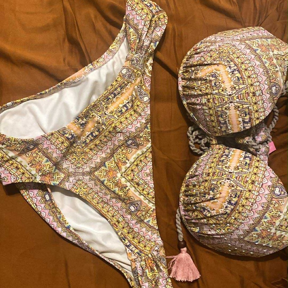 Victoria's Secret Multicolor Patterned Bikini
